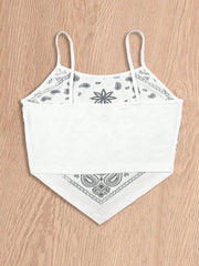 Débardeur femme avec imprimé cachemire