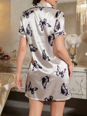 LuxeNights Nuisette femme en faux satin