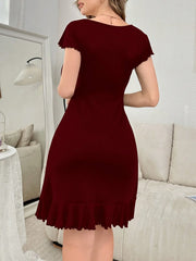 Nuisette femme à col rond