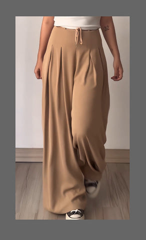 Loose Fit High Waist Regular Pants