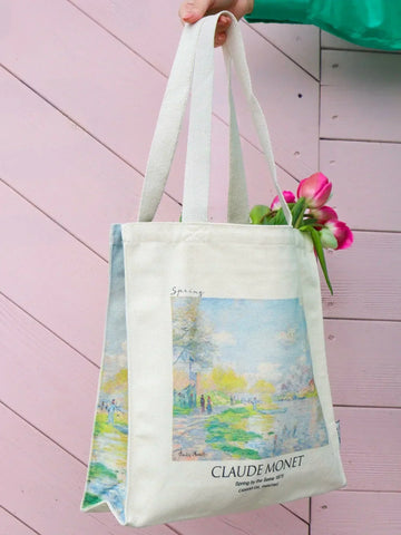 Claude Monet "Spring by the Seine" - Tote Bag