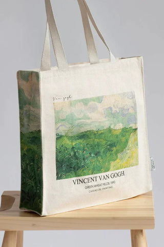 Van Gogh "Green Wheat Field" - Tote Bag